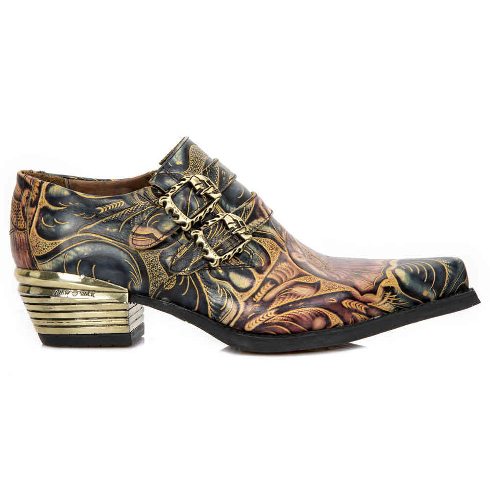 New Rock - M-7960-S14 Niedrige Schuhe - Mehrfarben/Goldfarben